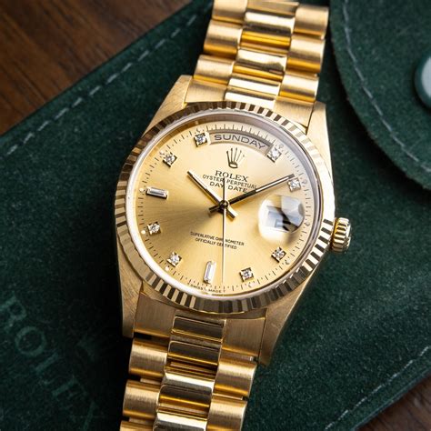 rolex oyster perpetual day date 36 18 kt prezzo|rolex day date president 36mm.